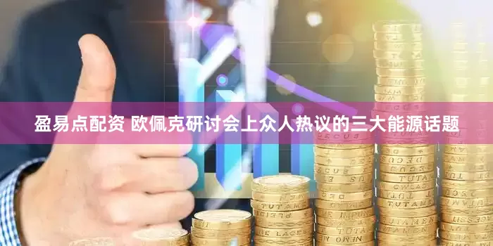 盈易点配资 欧佩克研讨会上众人热议的三大能源话题
