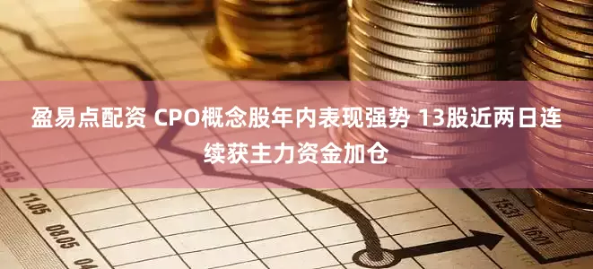 盈易点配资 CPO概念股年内表现强势 13股近两日连续获主力资金加仓